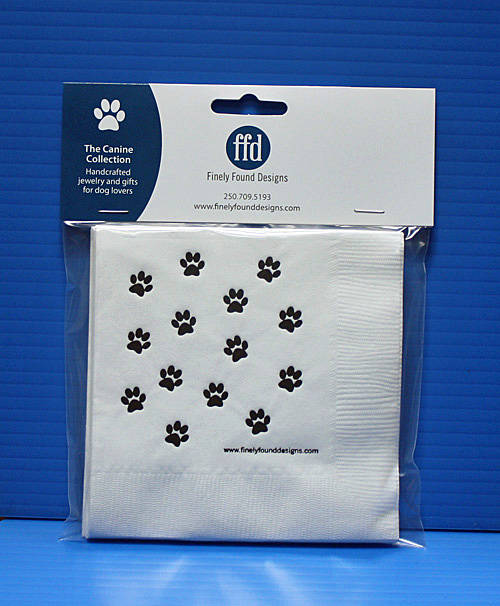 Dog Paw Paper Napkins