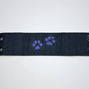 Handcrafted, Felted, Dog Paw Leather Bracelet