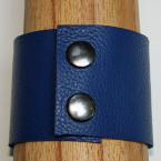 Back View of Handcrafted Paw Felt & Leather Cuff