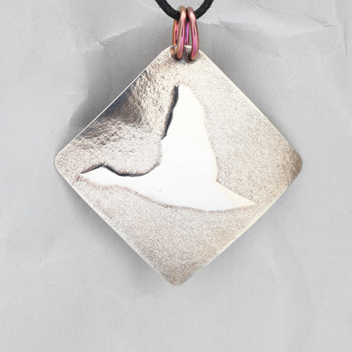 Handcrafted Sterling Silver Flying Goose Pendant
