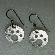 Handcrafted Argentium Sterling Silver Dog Paw Earrings